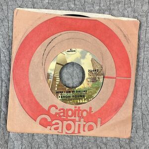 Vintage 45 RPM record Faron Young Mercury Records 1975 country western contempor